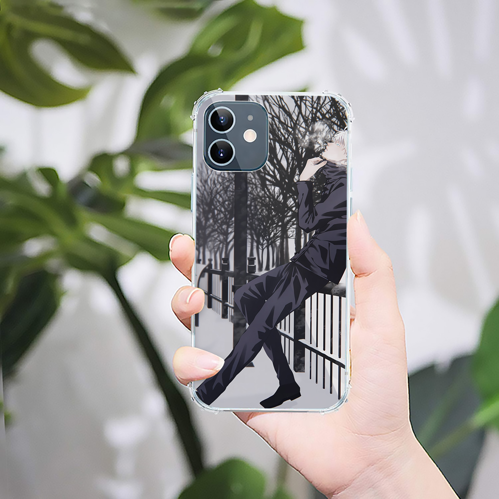 （画像用） 呪術廻戦 Jujutsu Kaisen 【iPhone 12シリーズ対応】透明スマホケース（クリアソフトケース）